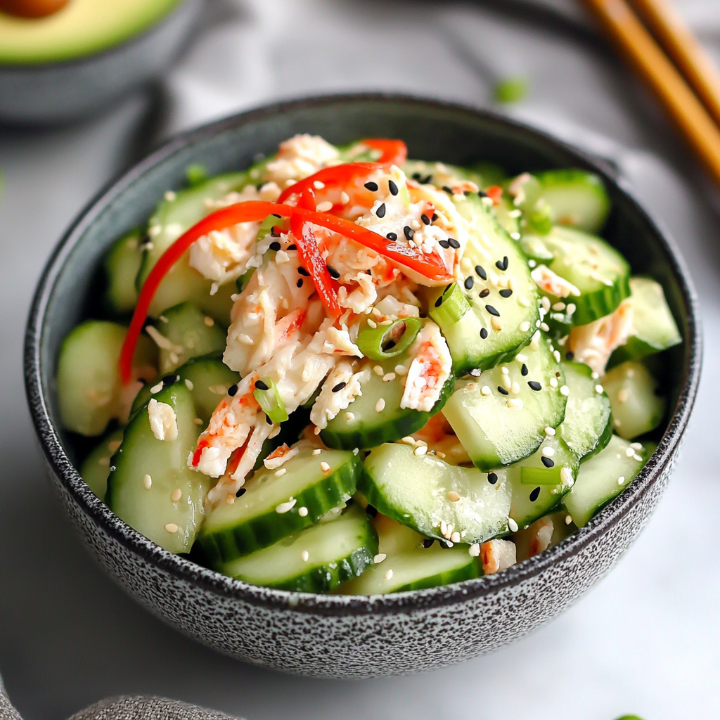 California Roll Cucumber Salad