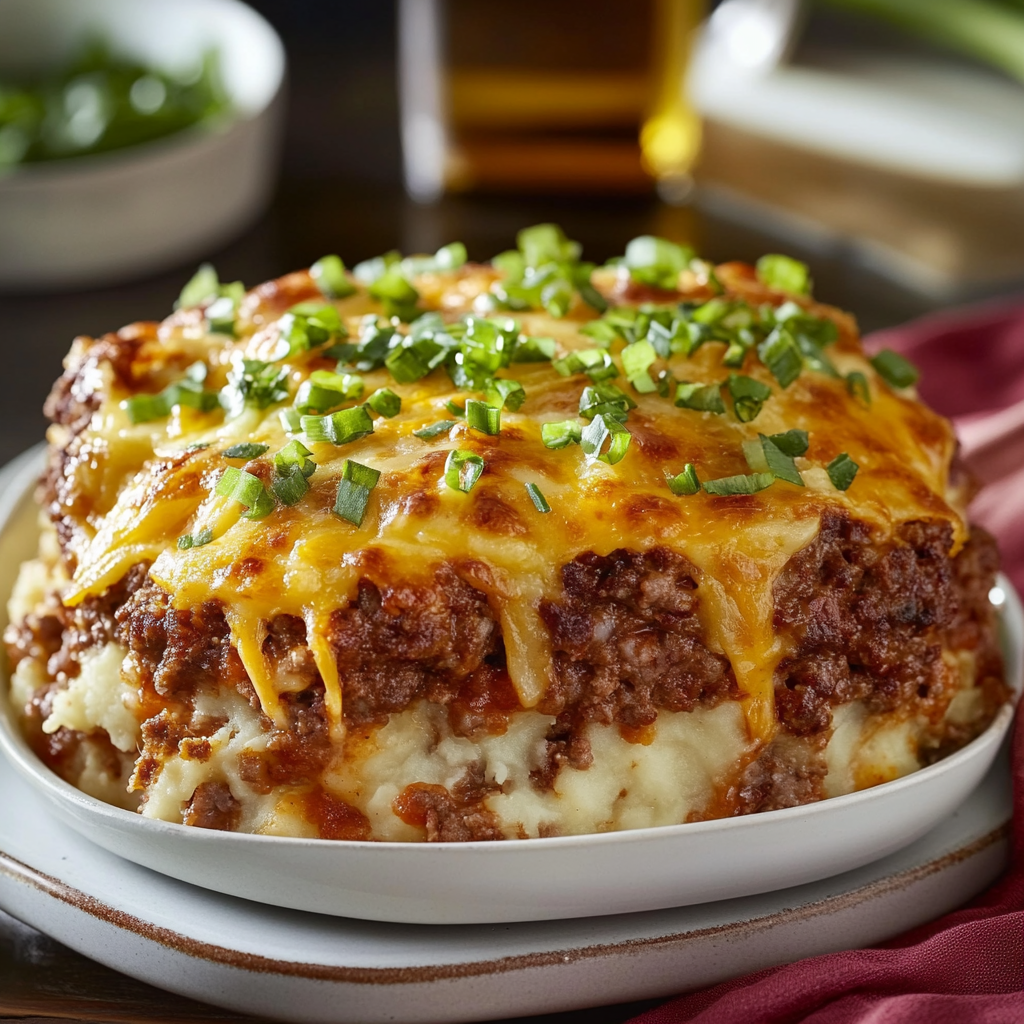Loaded Potato & Meatloaf Casserole
