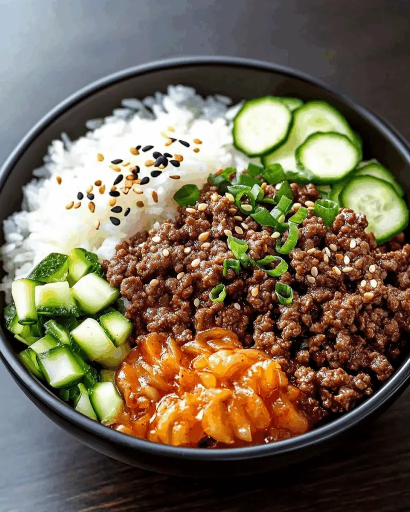 Korean Ground Beef Bowl
