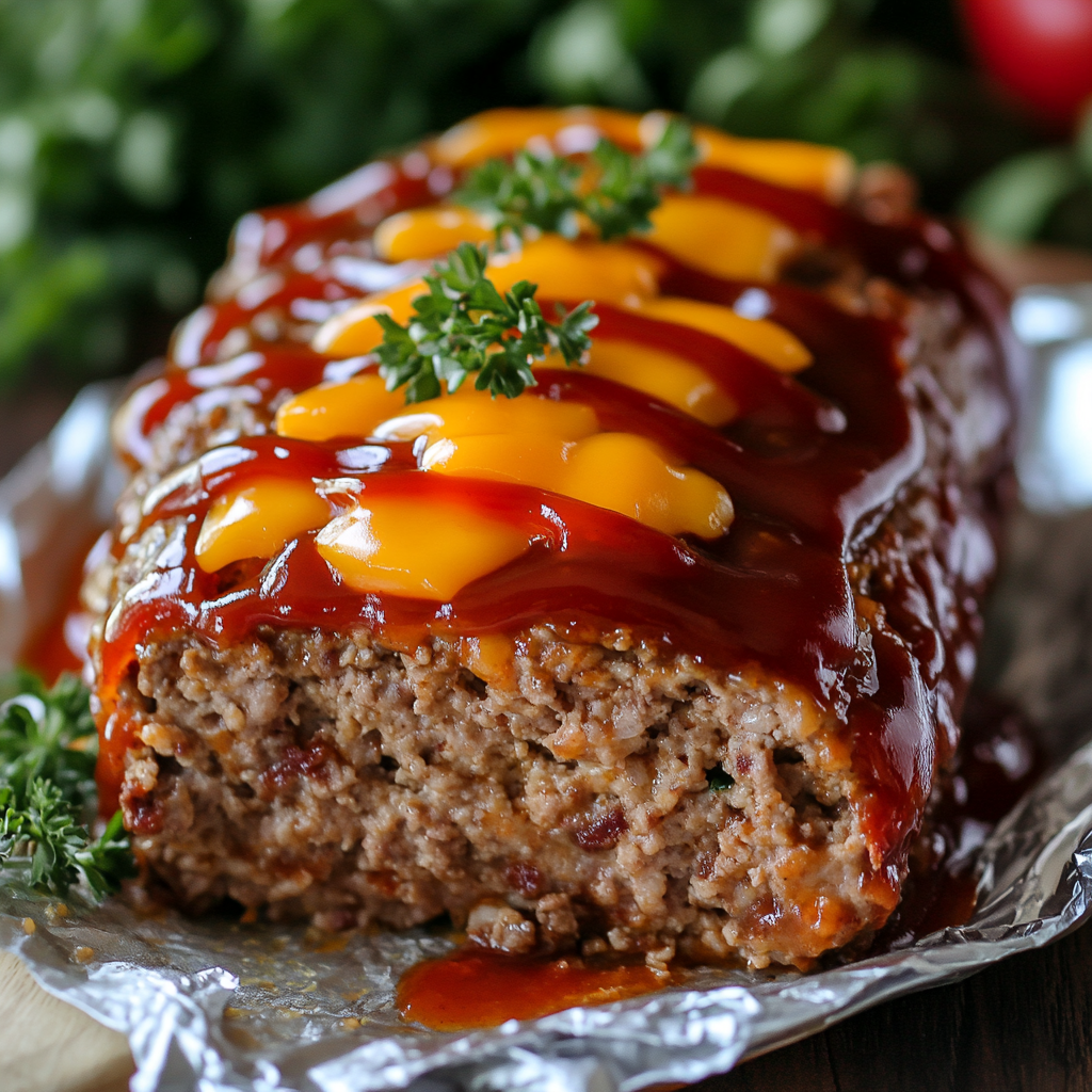 BBQ Cheddar Meatloaf