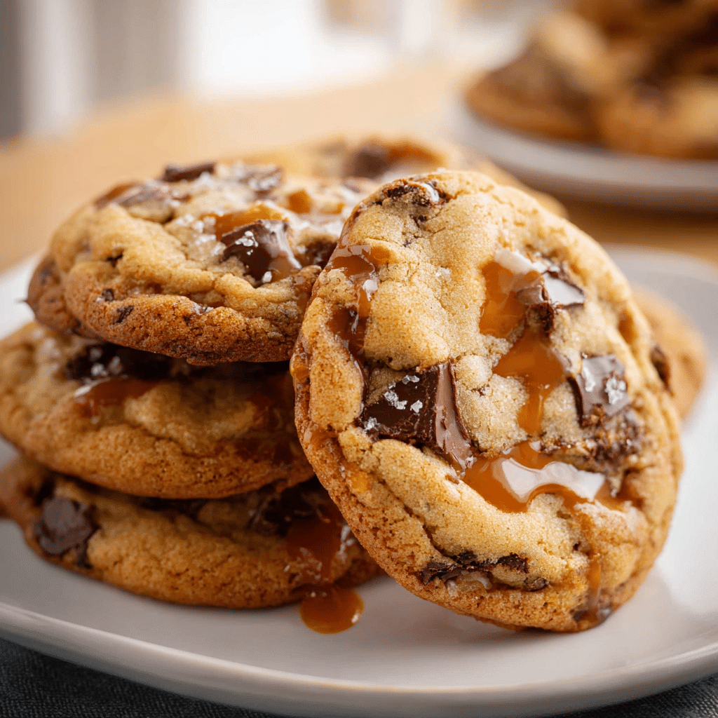 Caramel Chocolate Chip Cookies