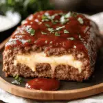 Cheesy Mozzarella-Stuffed Meatloaf