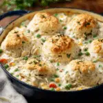 Creamy Chicken & Flaky Biscuits Bake