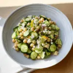 Chickpea Feta Cucumber Salad