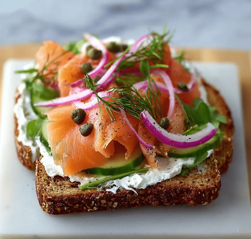 Classic Smoked Salmon Sandwich