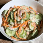 Creamy Cucumber and Carrot Salad