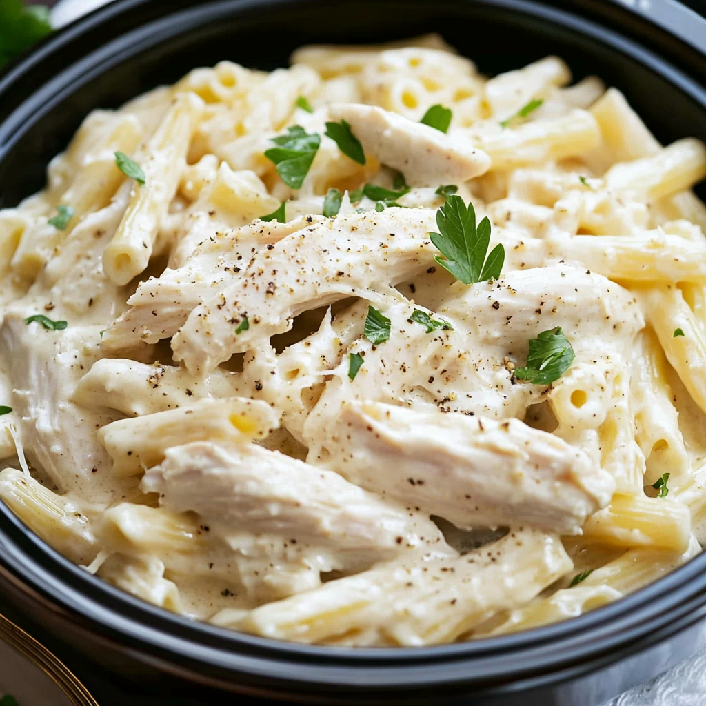 Crock Pot Chicken Alfredo