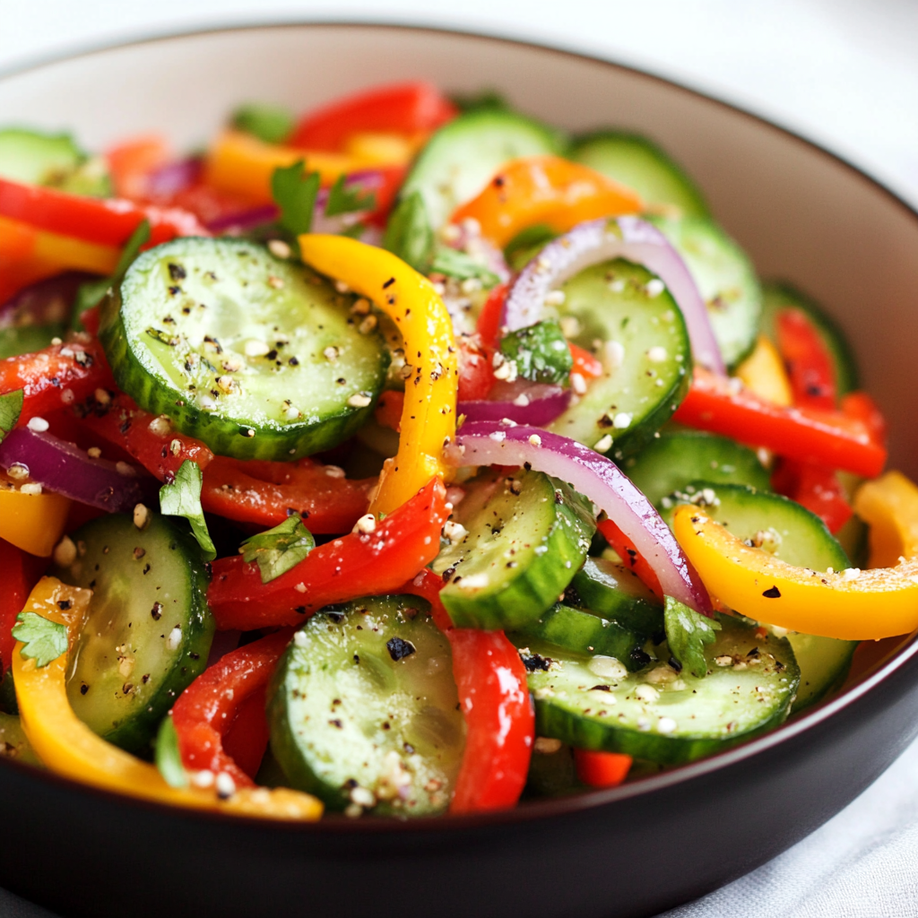 Cucumber Pepper Salad