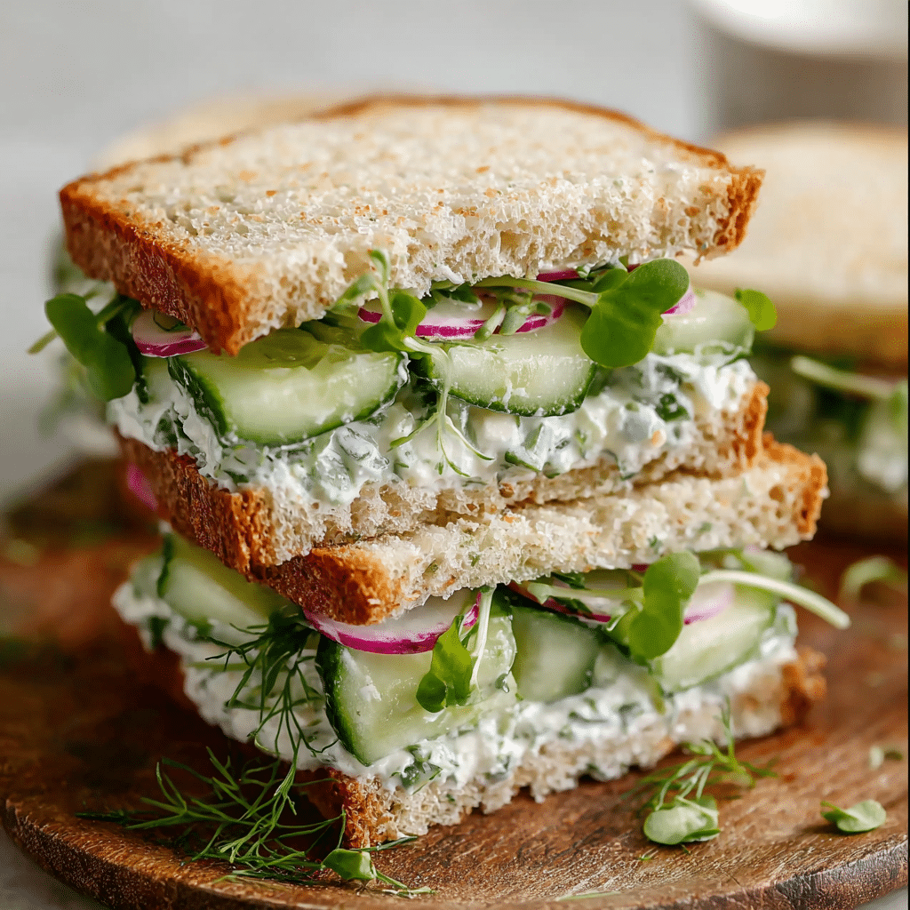 Cucumber Salad Tea Sandwiches