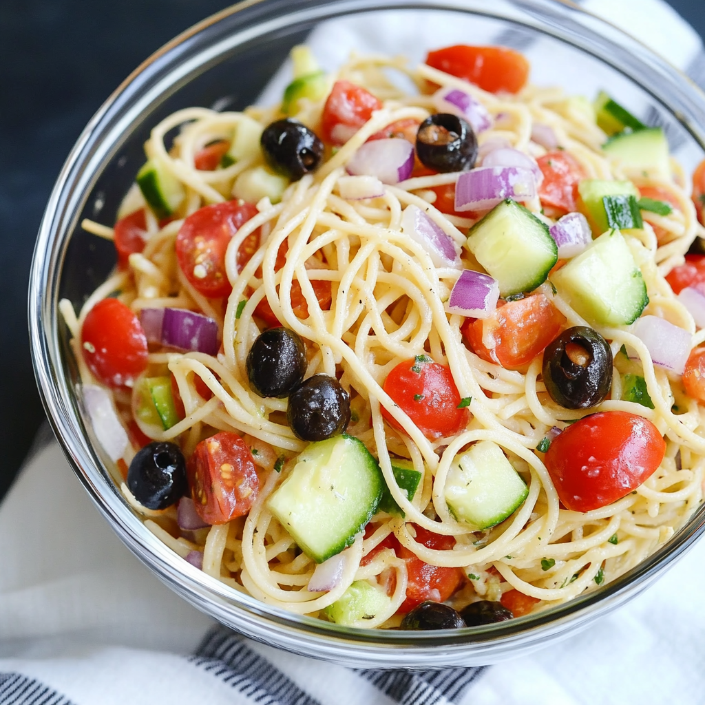 Easy Summer Spaghetti Salad