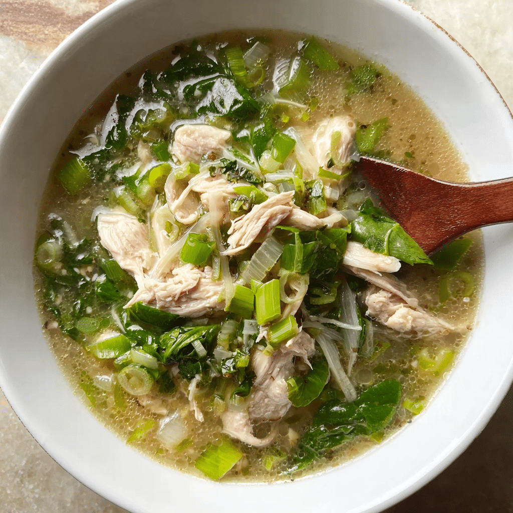Ginger Chicken Broth Bowl