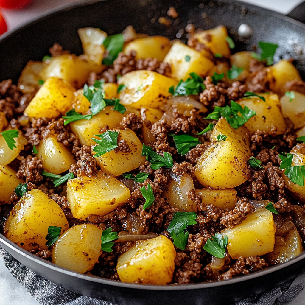 Ground Beef & Potato Skillet Delight