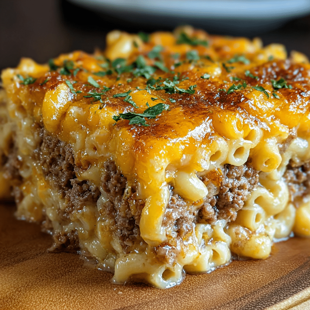 Mac & Cheese Meatloaf Casserole