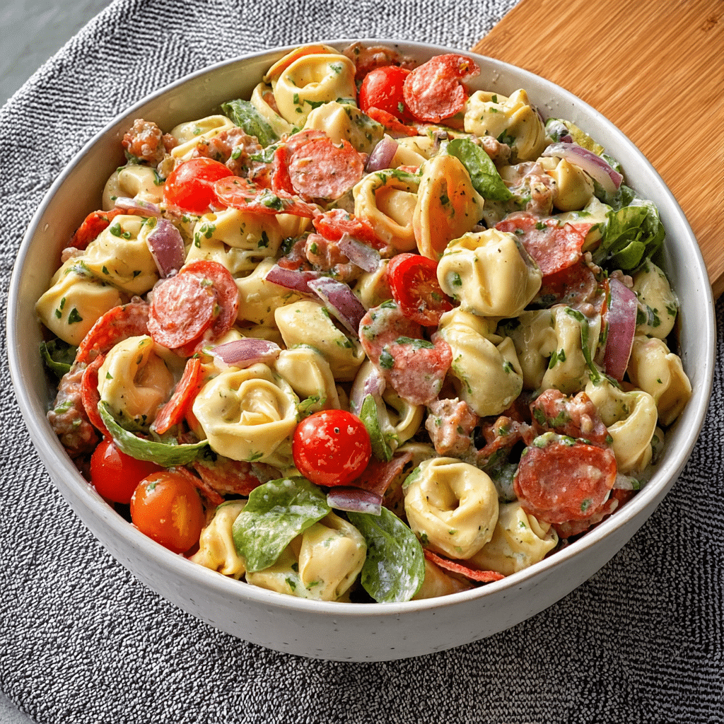 Meaty Tortellini Summer Salad