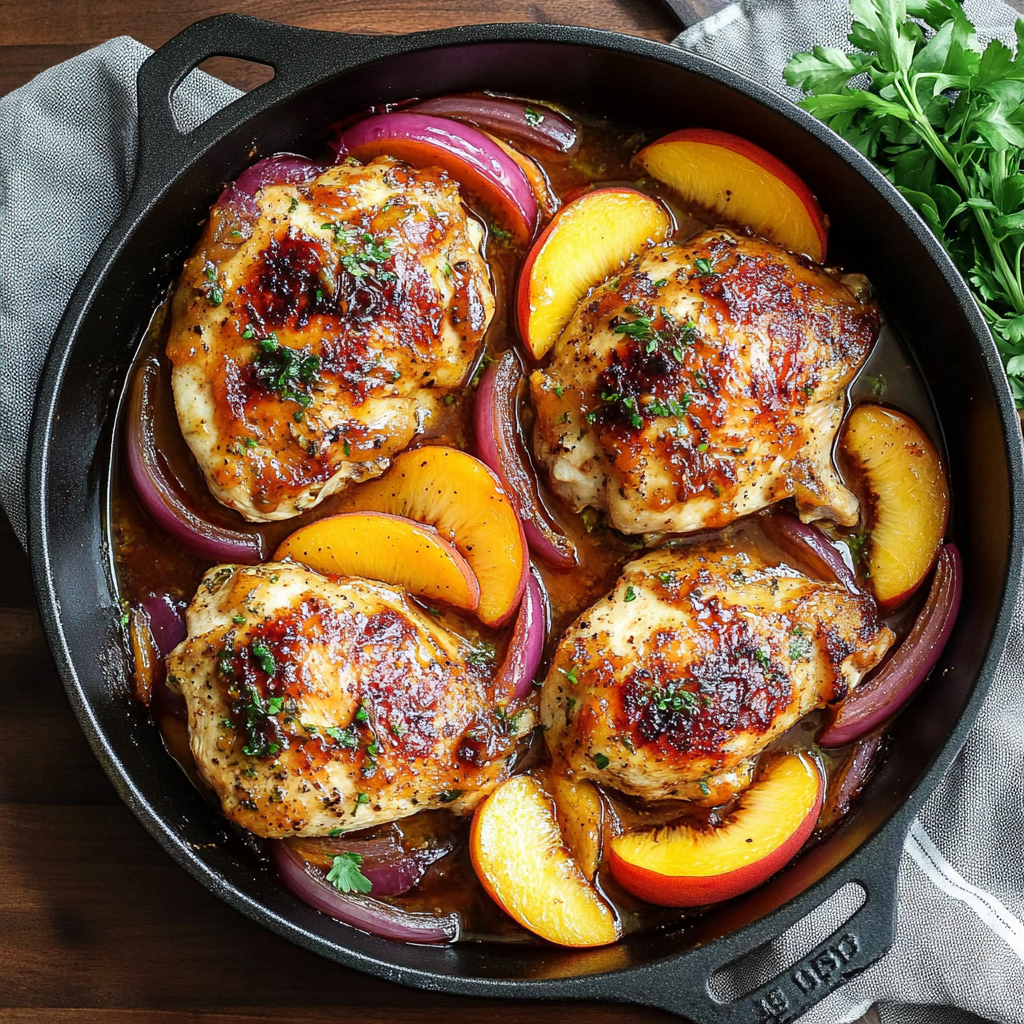 Roasted Peach Chicken