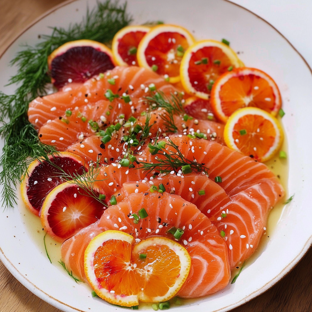 Salmon Crudo with Citrus and Herbs
