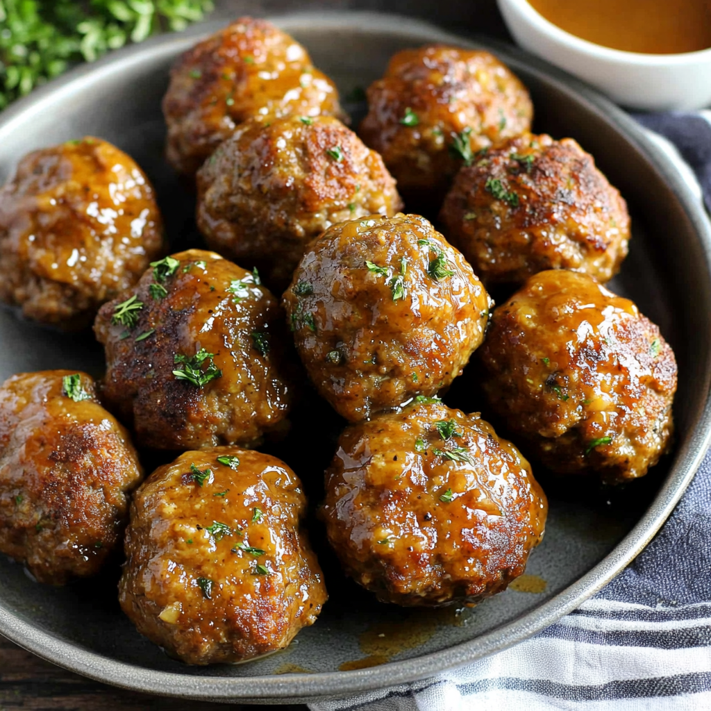 Savory Meatloaf Meatballs