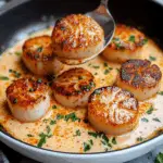 Seared Scallops with Spicy Cajun Cream Sauce