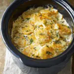 Slow Cooker Cheesy Scalloped Potatoes