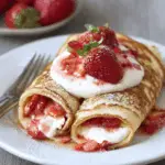 Strawberry Cheesecake Pancakes