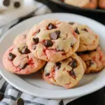 Strawberry Chocolate Chip Cake Mix Cookies