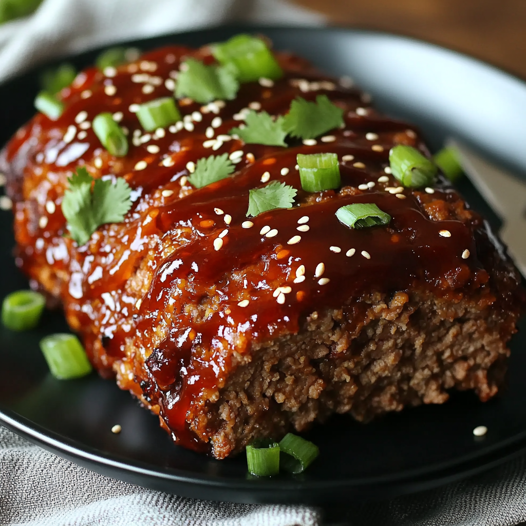 Sweet & Spicy Korean BBQ Meatloaf