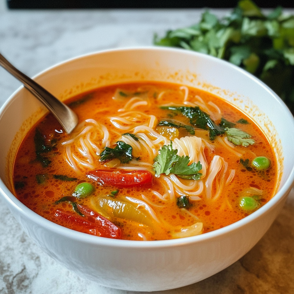 Thai Red Curry Noodle Soup