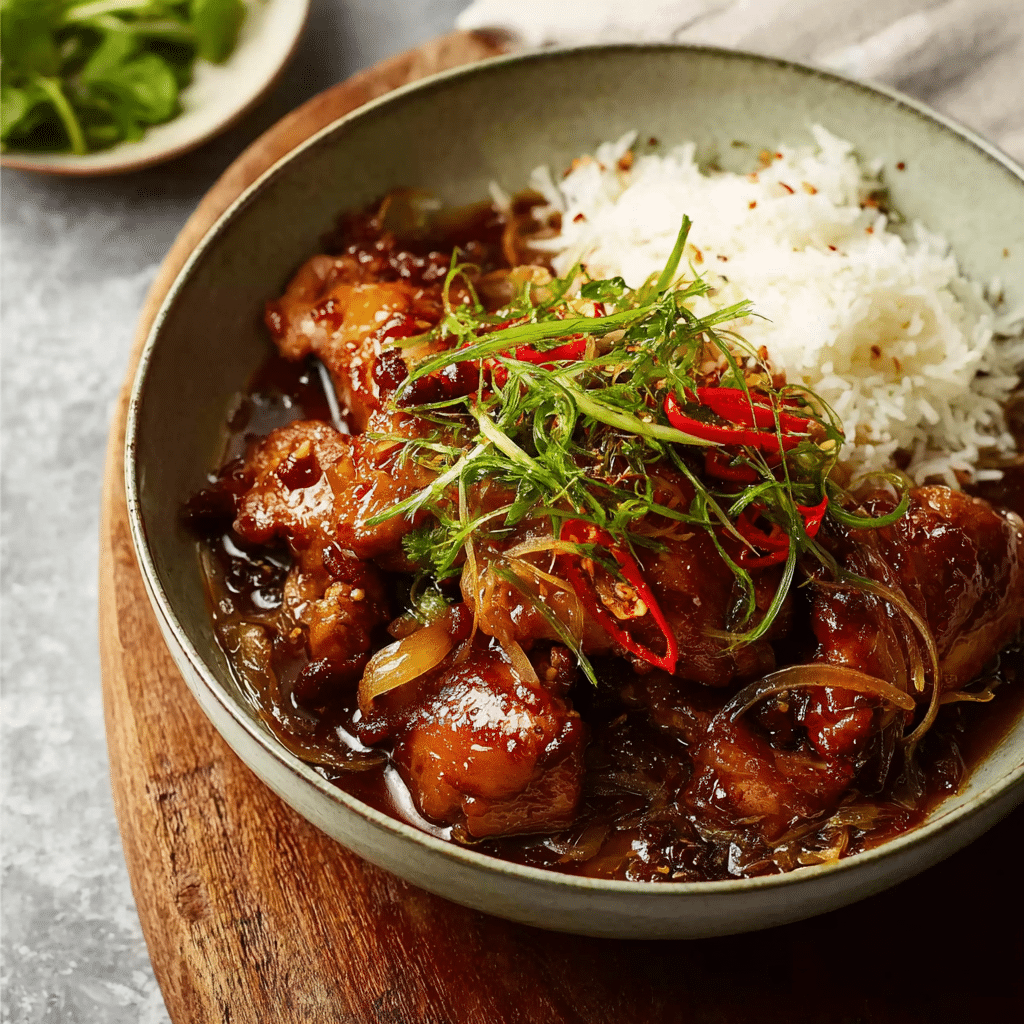 Vietnamese Caramel Ginger Chicken