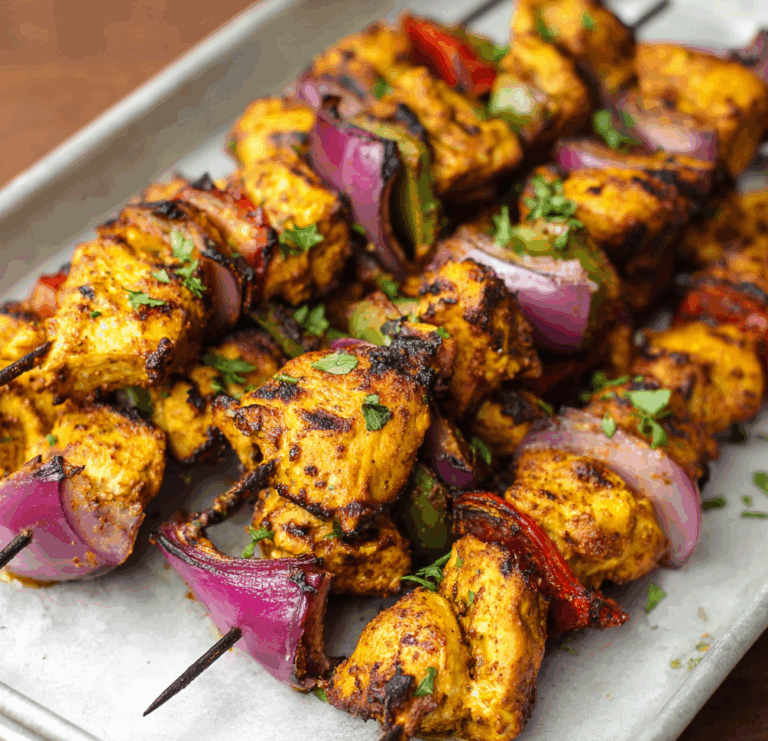Chicken Tikka Kebab - Justine Recipes