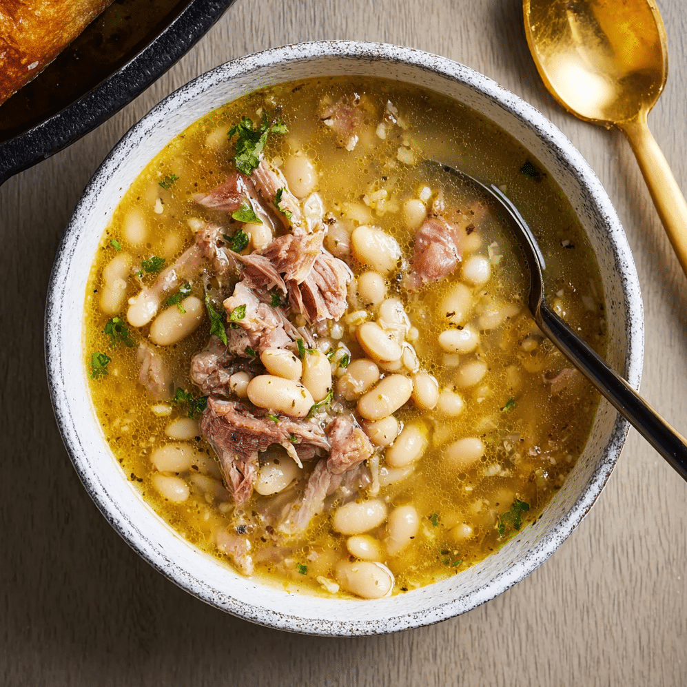 Cuban White Bean & Ham Hock Soup