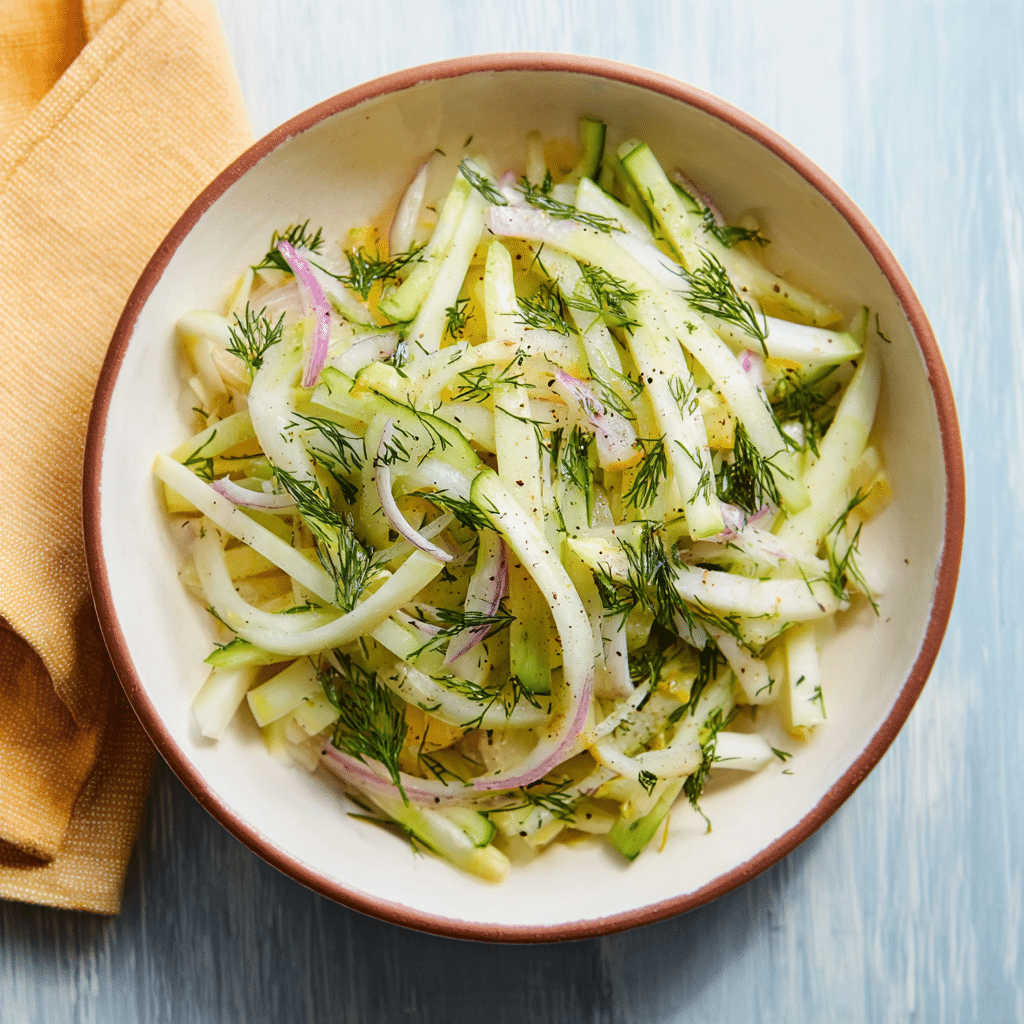 Fresh Kohlrabi Salad
