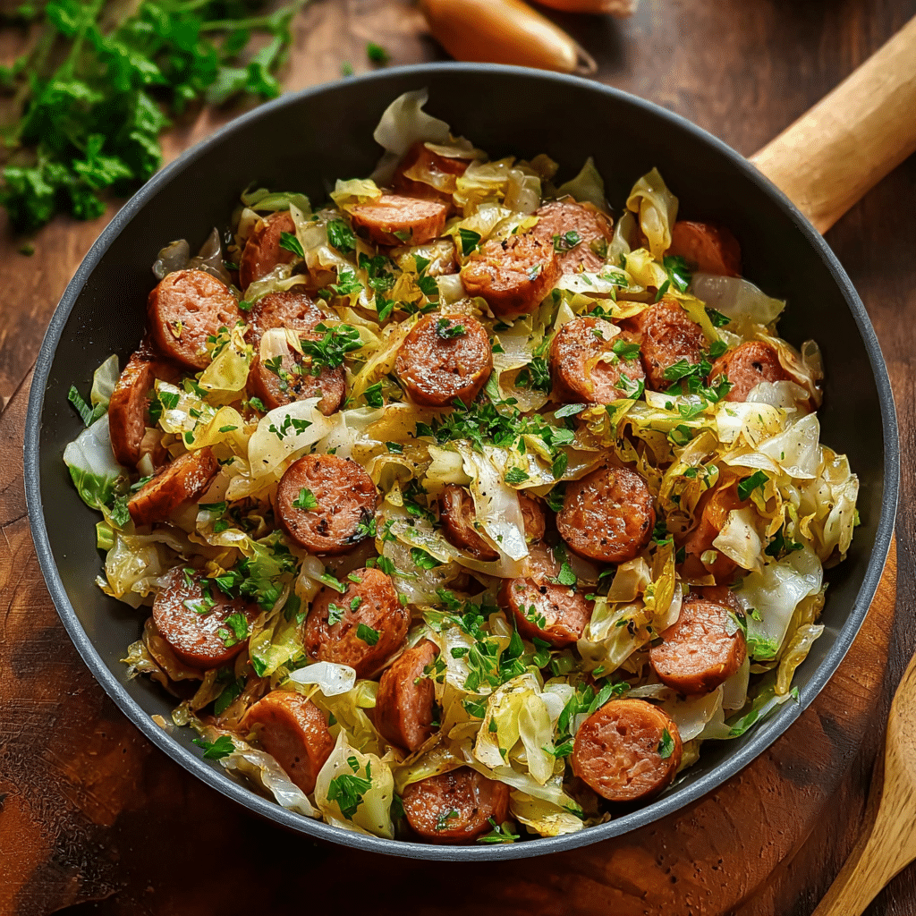 Sausage and Cabbage Stir Fry