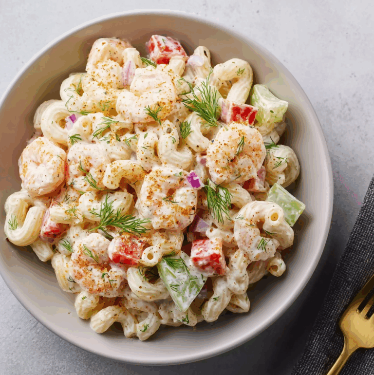 Shrimp Macaroni Salad - Justine Recipes