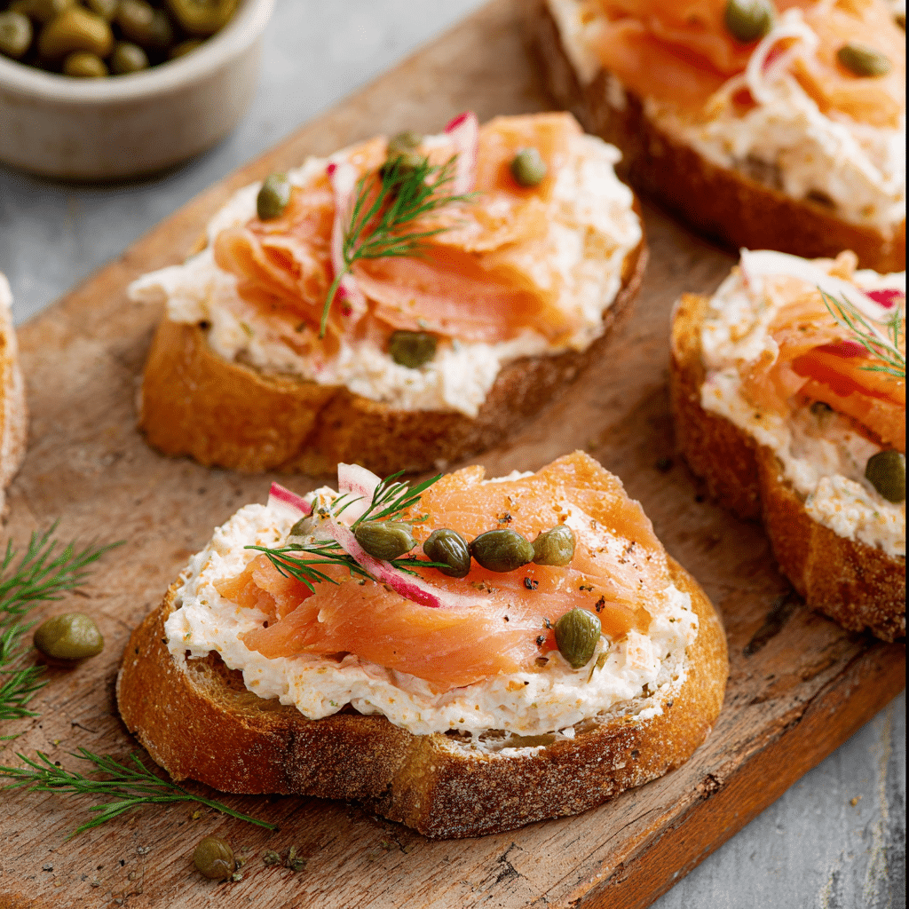 Smoked Salmon Crostini