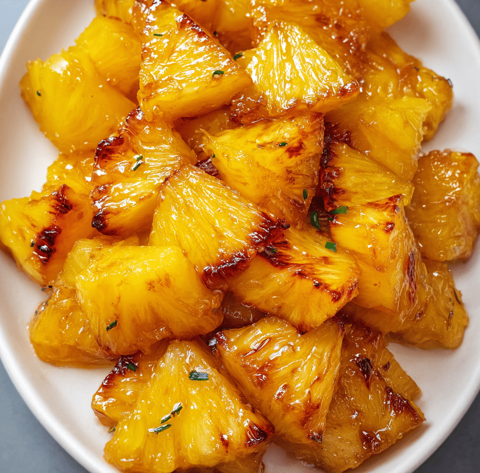 Air Fryer Caramelized Pineapple