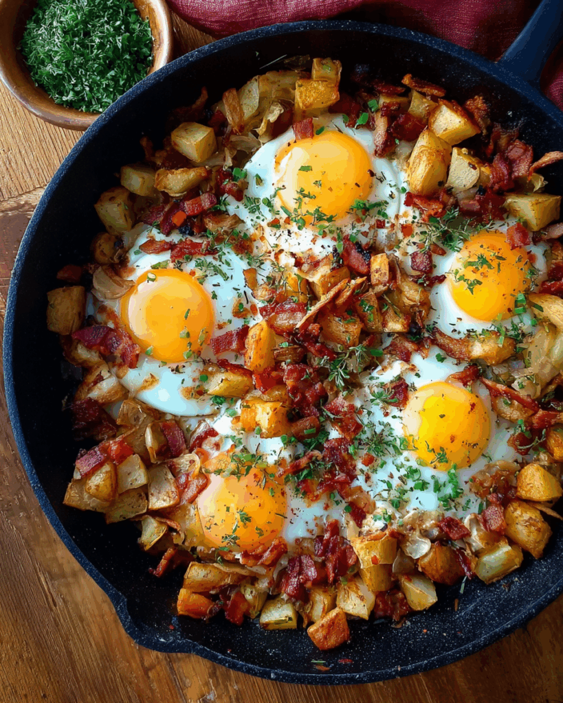 Bacon, Egg & Potato Hash