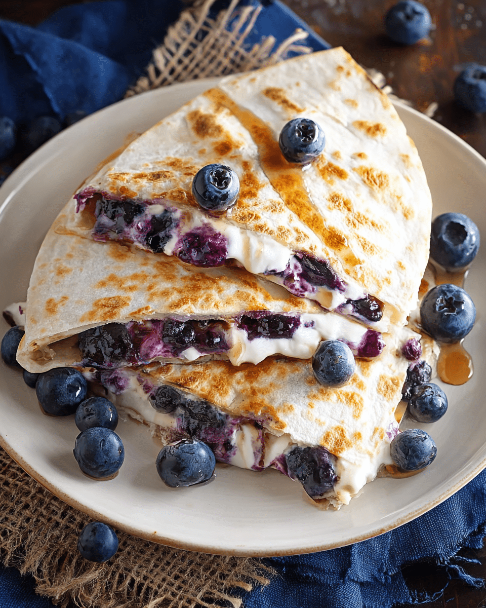 Blueberry Breakfast Quesadilla