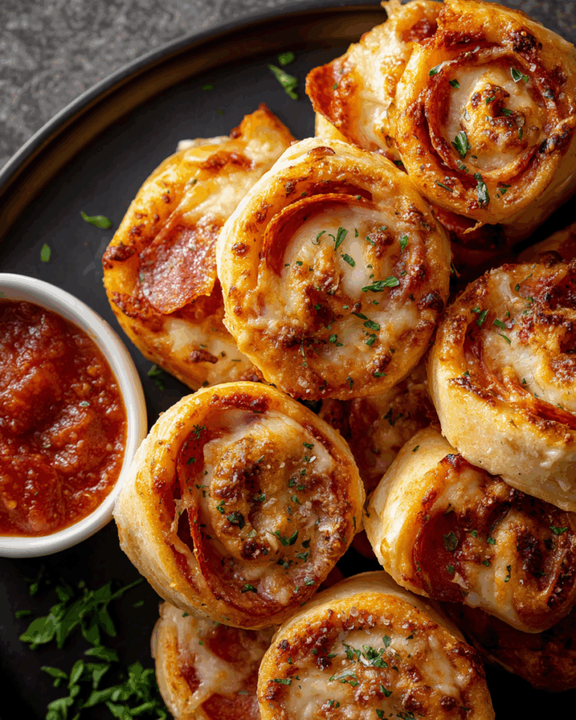 Cheesy Pepperoni Pizza Roll-Ups