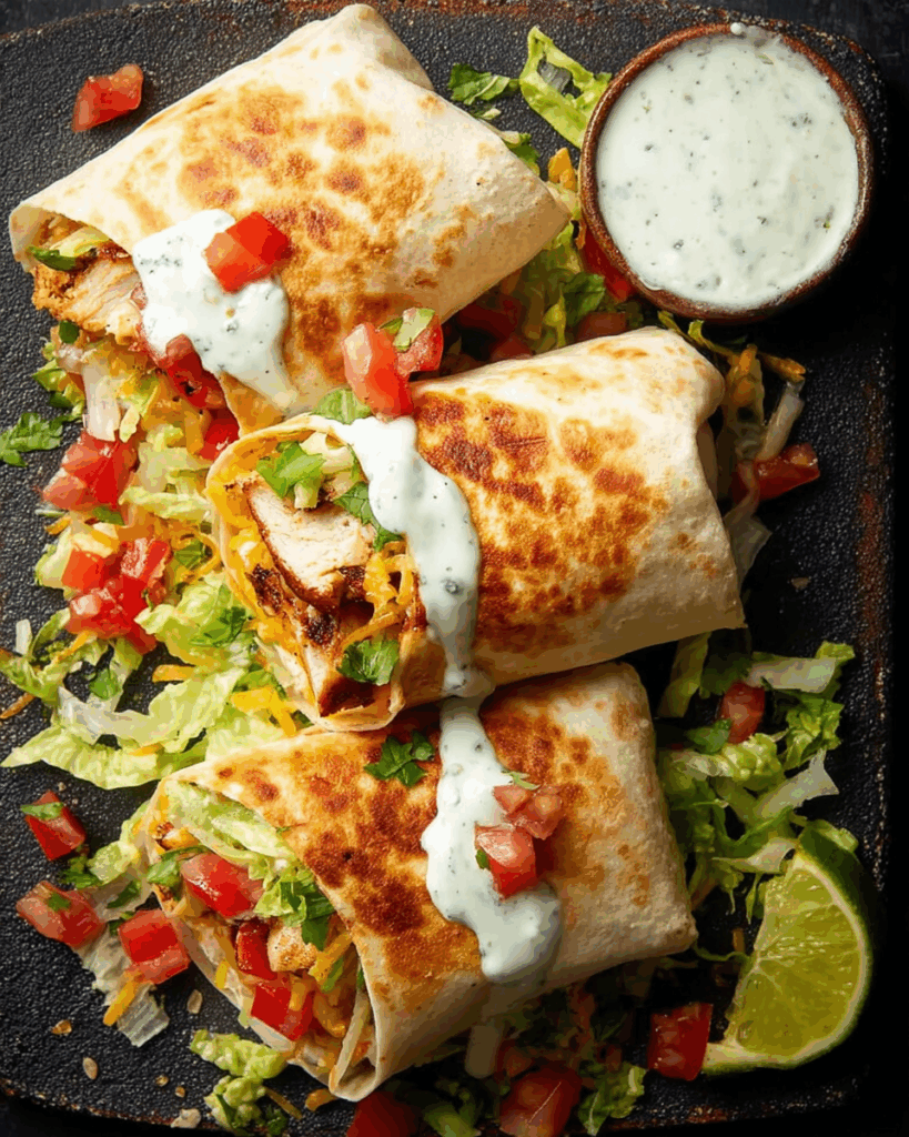 Chipotle Ranch Grilled Chicken Burrito