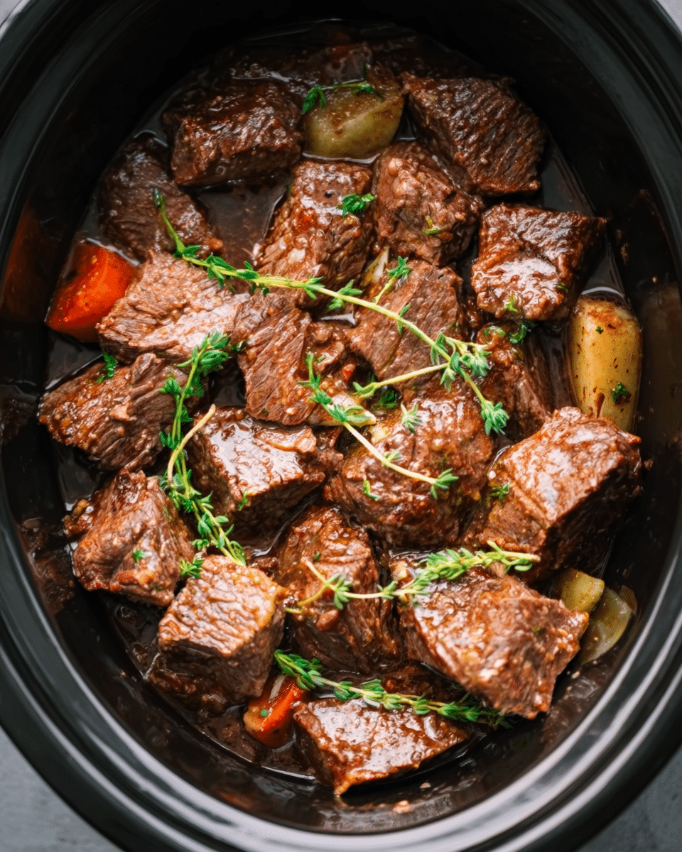 Crock Pot Cubed Steak