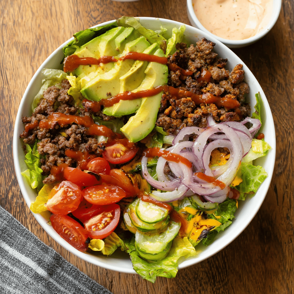 Loaded Burger Bowls