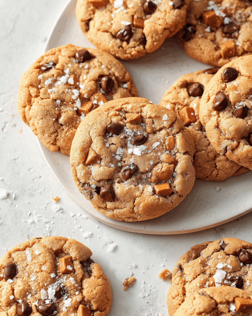 Sea Salt Butterscotch Chocolate Chip Cookies