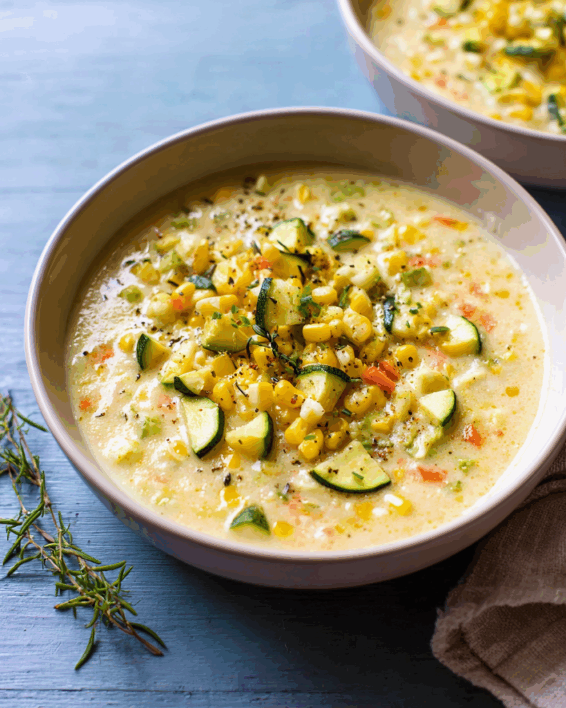 Summer Corn and Zucchini Chowder