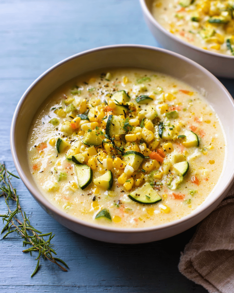 Summer Corn and Zucchini Chowder
