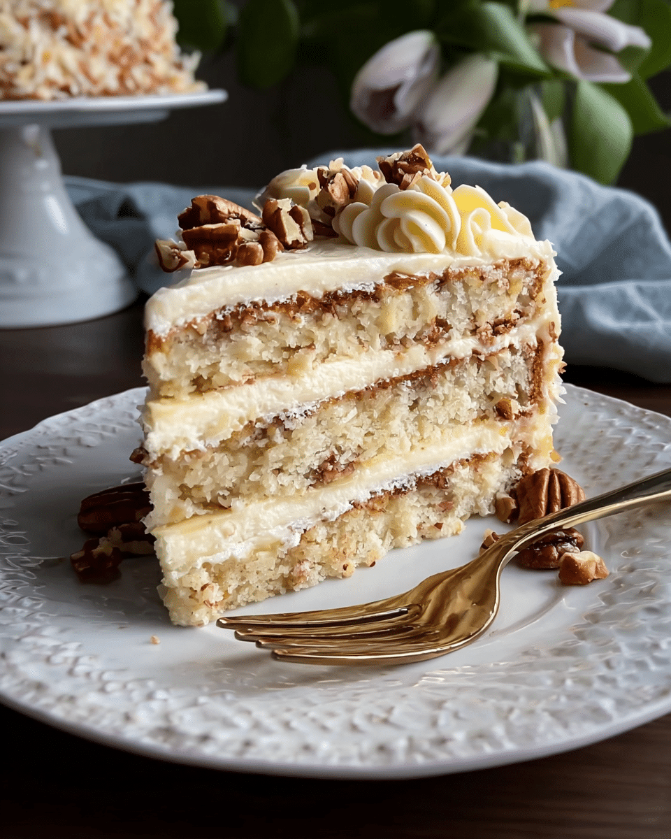 White German Chocolate Cake