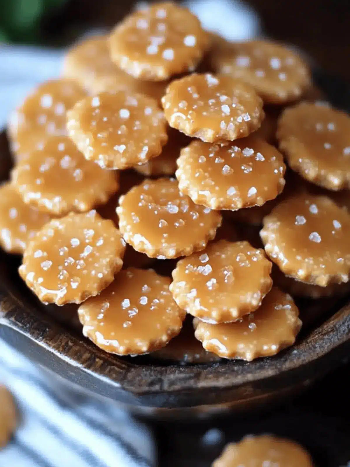 Salted Caramel Cracker Bites