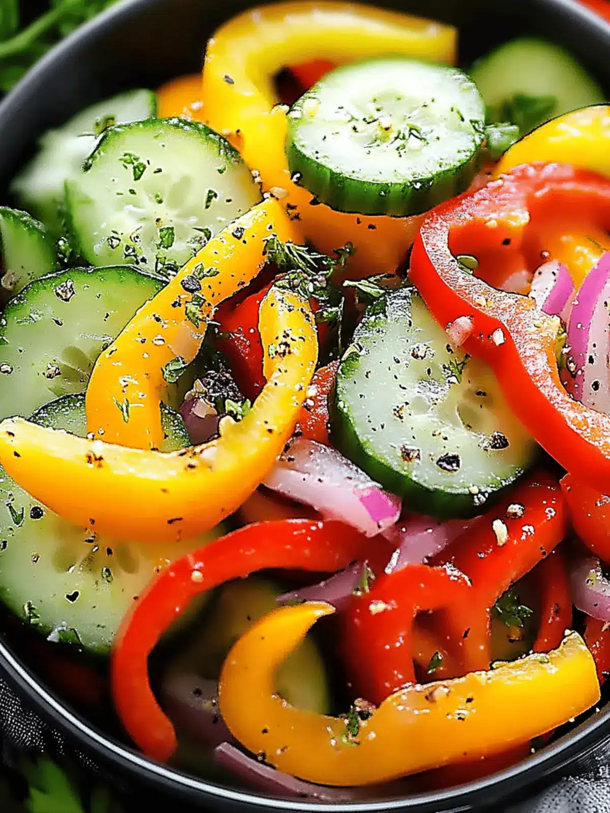 Cucumber Sweet Pepper Salad