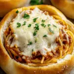 Spaghetti Garlic Bread Bowls