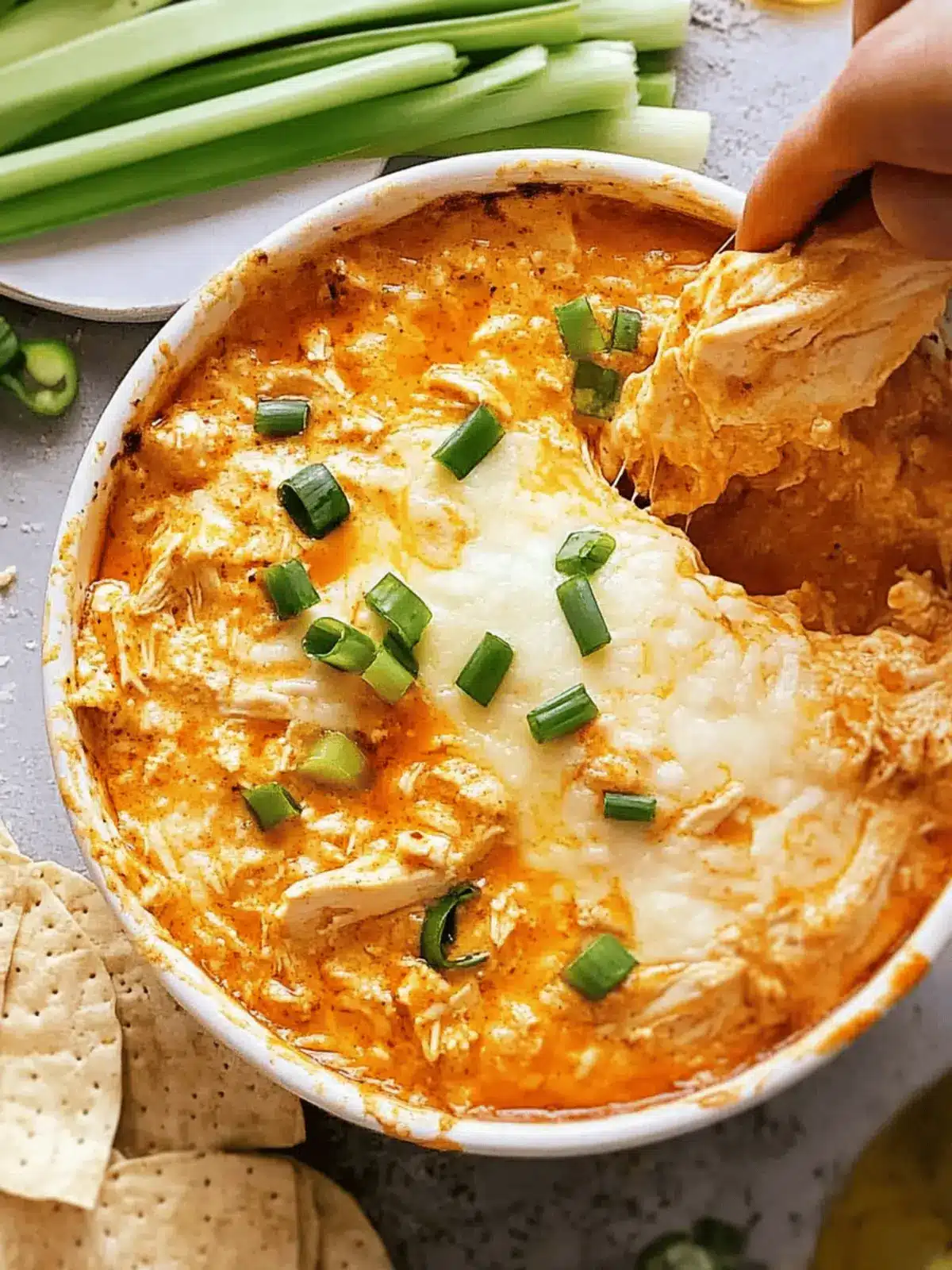 Spicy & Creamy Buffalo Chicken Dip