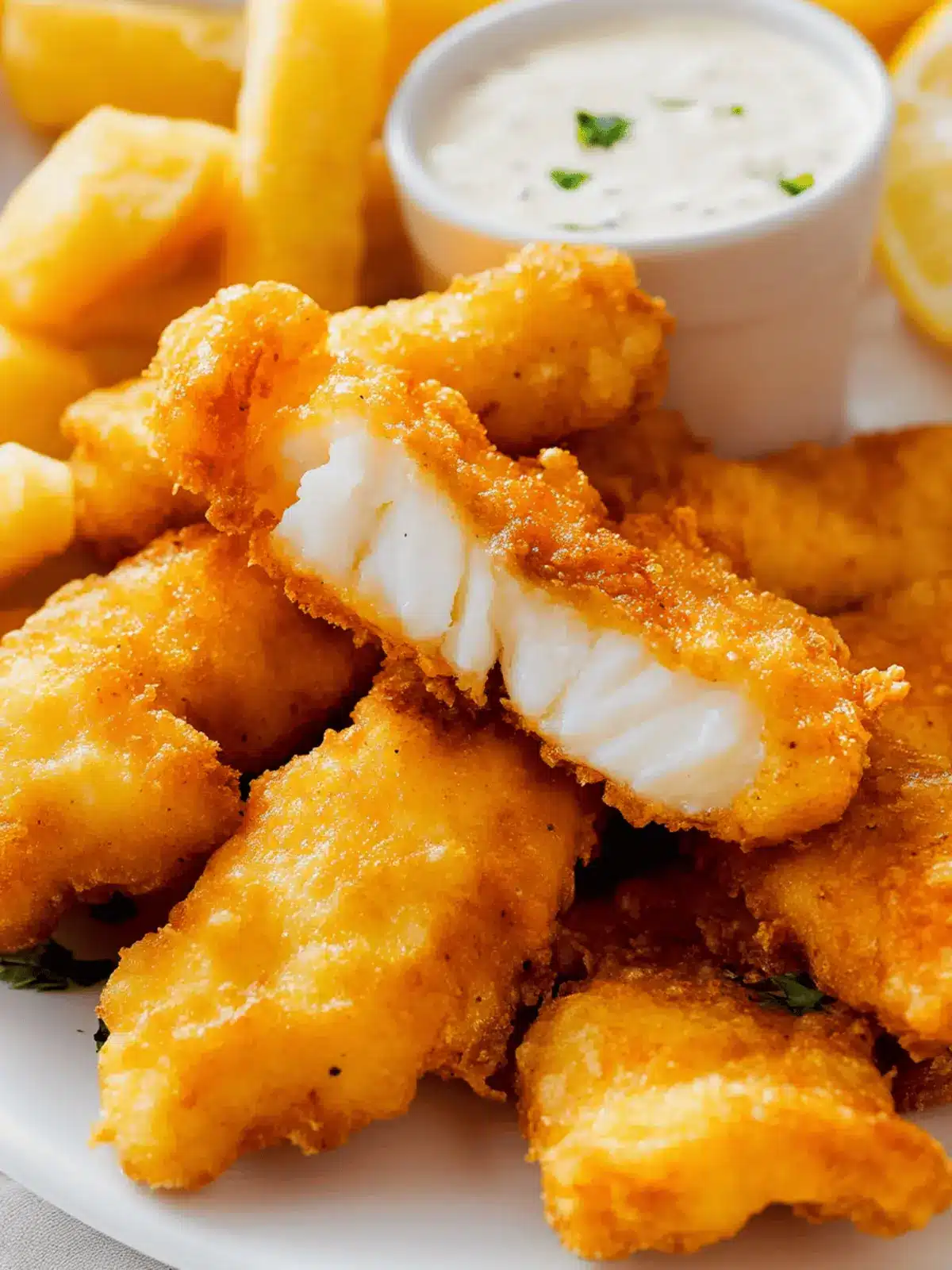 Crispy Beer-Battered Halibut